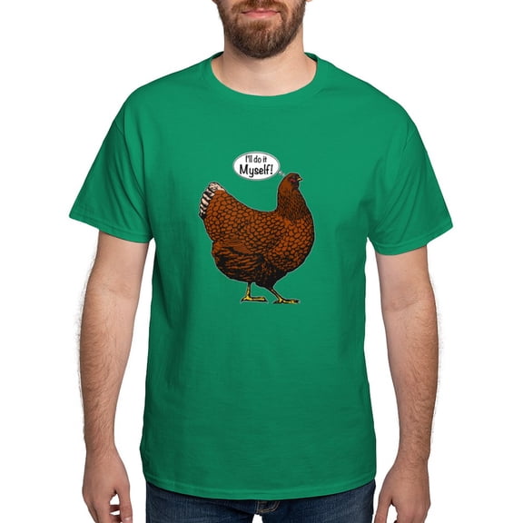 CafePress - Little Red Hen T Shirt - Men's Classic Graphic Cotton T-Shirt