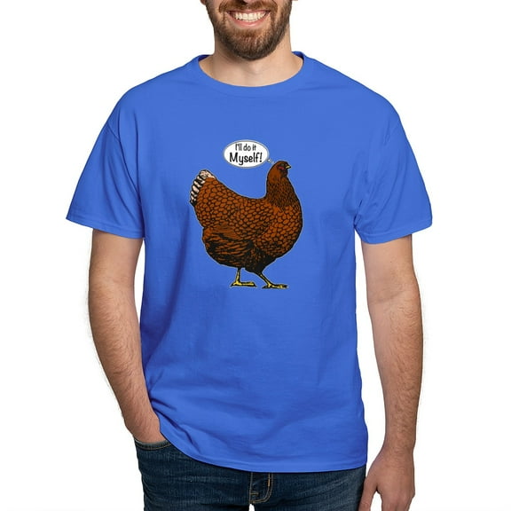 CafePress - Little Red Hen T Shirt - Men's Classic Graphic Cotton T-Shirt