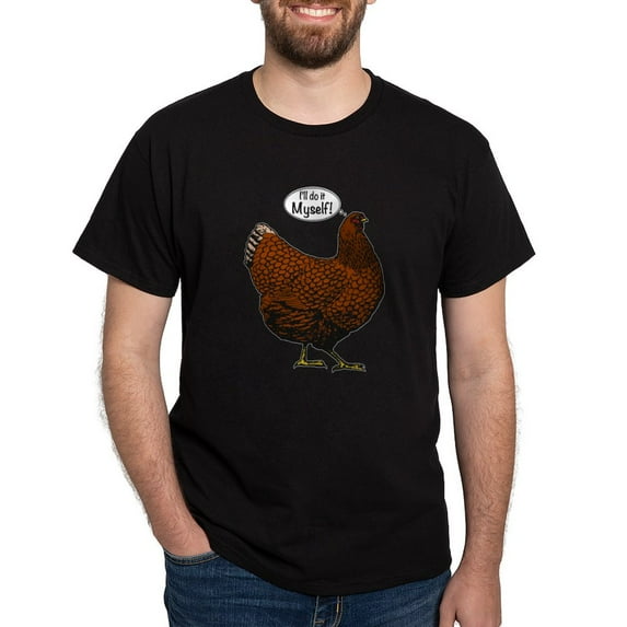 CafePress - Little Red Hen T Shirt - Men's Classic Graphic Cotton T-Shirt