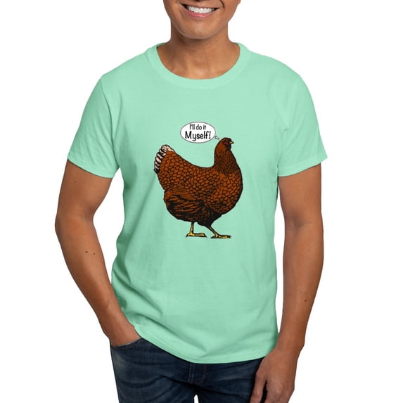 CafePress - Little Red Hen T Shirt - Men's Classic Graphic Cotton T-Shirt