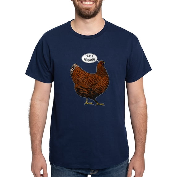 CafePress - Little Red Hen T Shirt - Men's Classic Graphic Cotton T-Shirt