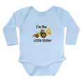 thumbnail image 1 of CafePress - Little Sister Backhoe I'm The Little Sister Body S - Long Sleeve Cotton Baby Bodysuit, 1 of 4