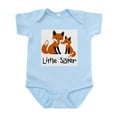 thumbnail image 1 of CafePress - Little Sister Fox Infant Bodysuit - Baby Light Bodysuit, Size Newborn - 24 Months, 1 of 4