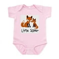 thumbnail image 1 of CafePress - Little Sister Fox Infant Bodysuit - Baby Light Bodysuit, Size Newborn - 24 Months, 1 of 4