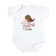 CafePress - Little Sister Body Suit - Baby Light Bodysuit, Size Newborn - 24 Months
