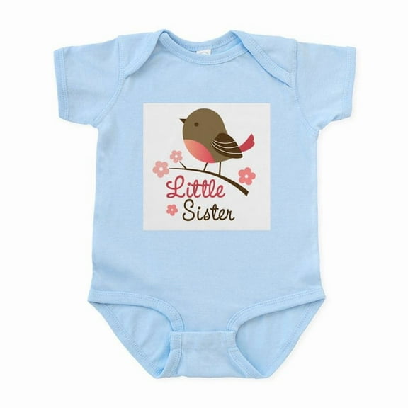 CafePress - Little Sister Infant Bodysuit - Baby Light Bodysuit, Size Newborn - 24 Months