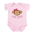thumbnail image 1 of CafePress - Little Sister Monkey Infant Body Suit - Baby Light Bodysuit, Size Newborn - 24 Months, 1 of 4