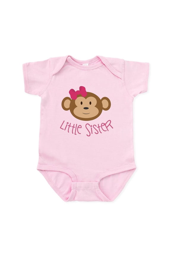 - Little Sister Monkey Infant Body Suit - Baby Light Bodysuit, Size Newborn - 24 Months