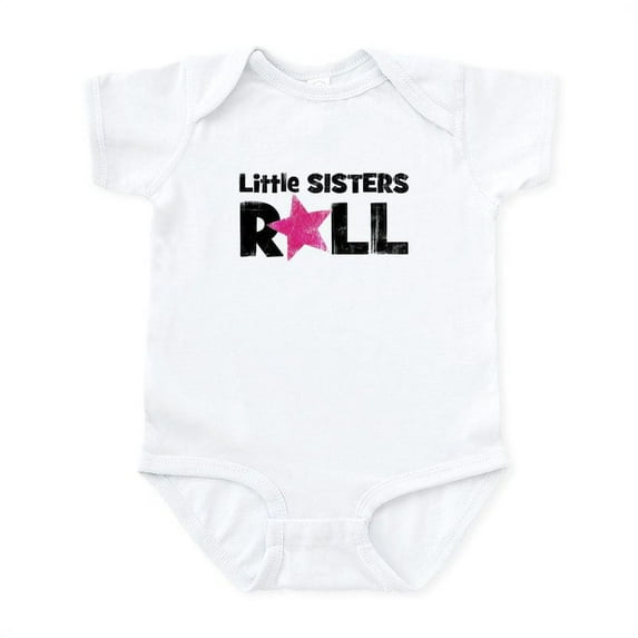 CafePress - Little Sisters Roll Infant Bodysuit - Baby Light Bodysuit, Size Newborn - 24 Months