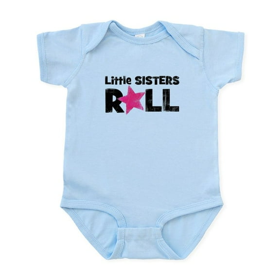 CafePress - Little Sisters Roll Infant Bodysuit - Baby Light Bodysuit, Size Newborn - 24 Months