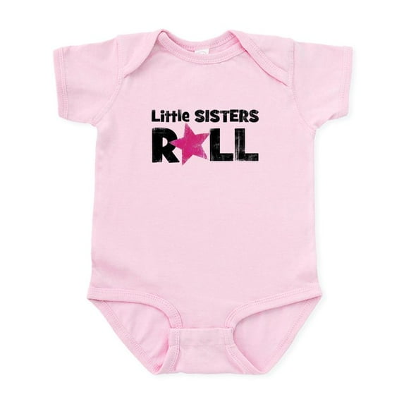 CafePress - Little Sisters Roll Infant Bodysuit - Baby Light Bodysuit, Size Newborn - 24 Months