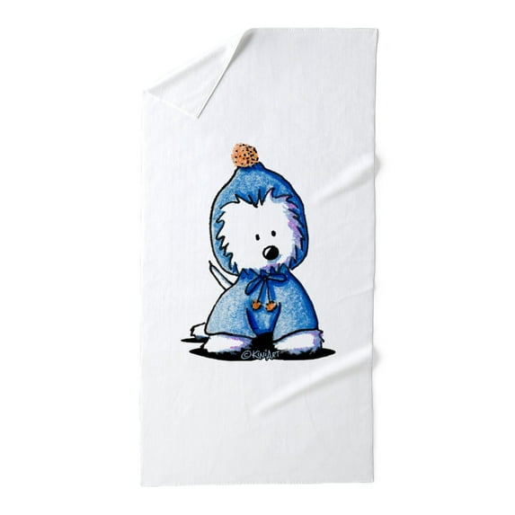 CafePress - Little Winter Westie - Large Beach Towel, Soft 30"x60" Towel with Unique Design