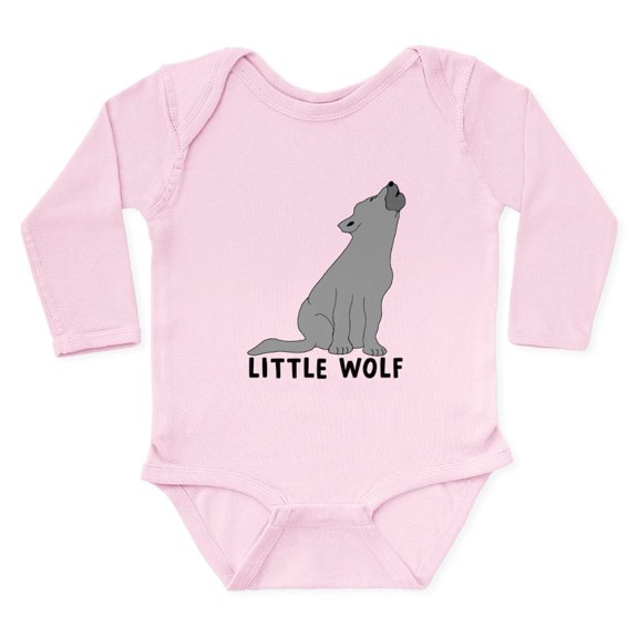 CafePress - Little Wolf Long Sleeve Infant Bodysuit - Long Sleeve Cotton Baby Bodysuit