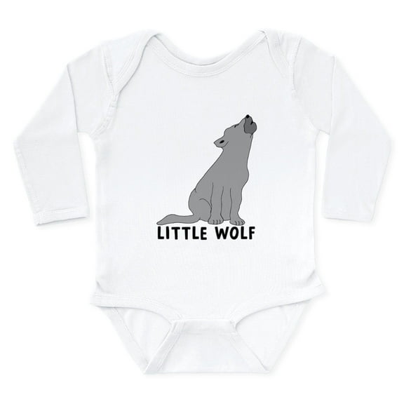 CafePress - Little Wolf Long Sleeve Infant Bodysuit - Long Sleeve Cotton Baby Bodysuit