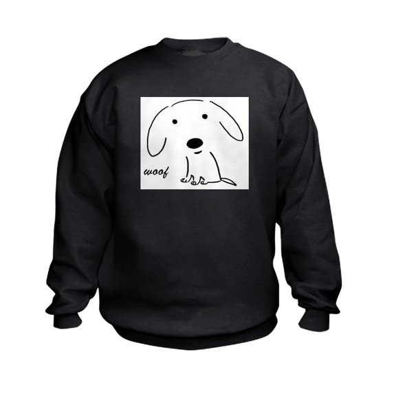 CafePress - Little Woof Kids Sweatshirt - Kids Sweatshirt, Youth Crew Neck Sweatshirt