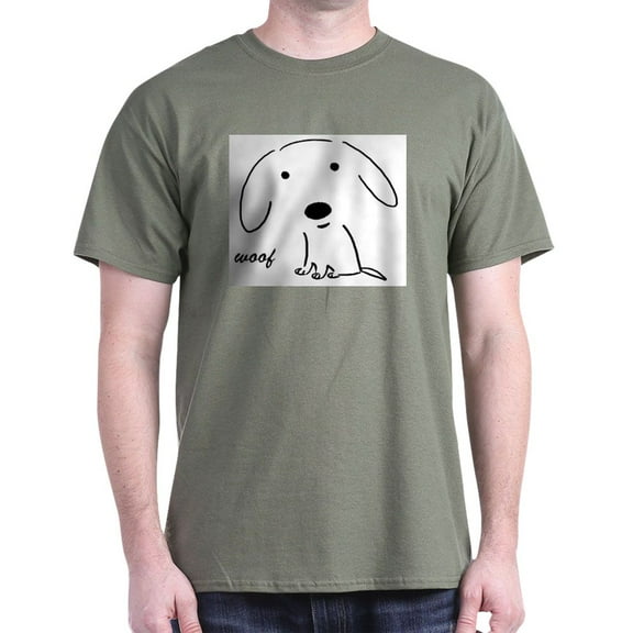 CafePress - Little Woof Light T Shirt - Men's Classic Graphic Cotton T-Shirt