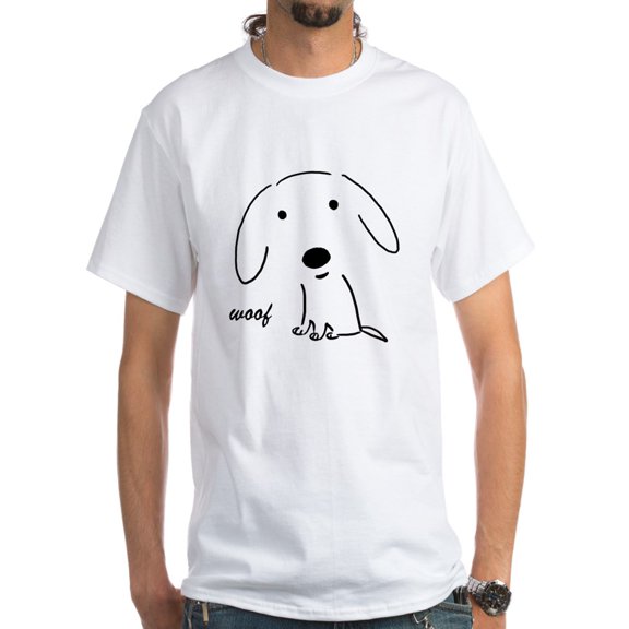 CafePress - Little Woof T Shirt - Men's Classic T-Shirts
