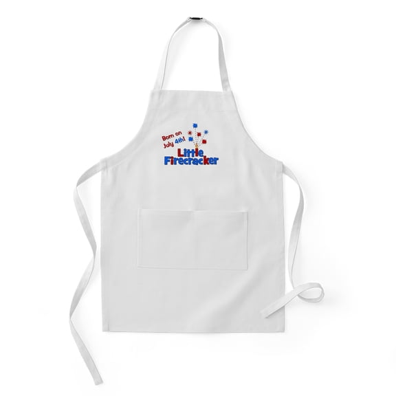 CafePress - Littlefirecracker_Bornonjuly4th_2 - Kids Apron