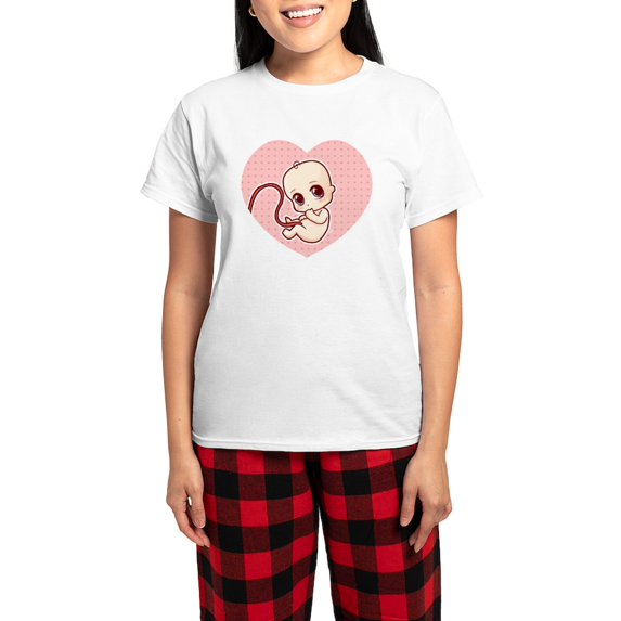 CafePress - Women's Light Pajamas - Women's Short Sleeve Print T-Shirt and Pants Light Cotton Pajama Set