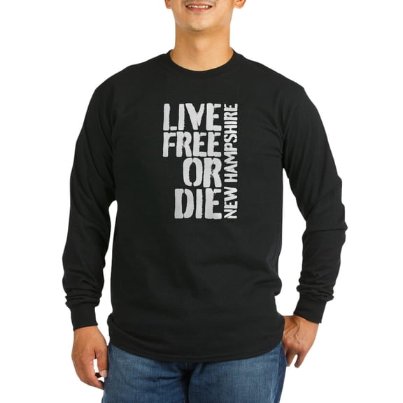 CafePress - Live Free Or Die Long Sleeve T Shirt - Long Sleeve Dark T-Shirt