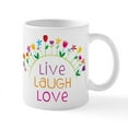 thumbnail image 1 of CafePress - Live Laugh Love Mug - 11 oz Ceramic Mug - Novelty Coffee Tea Cup, 1 of 4
