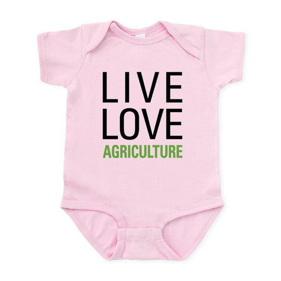 CafePress - Live Love Agriculture Infant Bodysuit - Baby Light Bodysuit, Size Newborn - 24 Months