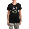 thumbnail image 1 of CafePress - Live Love Animate Women's Dark Pajamas - Women's Short Sleeve Print T-Shirt and Pants Dark Cotton Pajama Set, 1 of 7