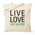 thumbnail image 1 of CafePress - Live Love Art History Tote Bag - Unisex Canvas Tote Bag, Beige, 1-Piece, 1 of 6
