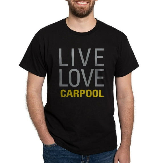 CafePress - Live Love Carpool T Shirt - Men's Classic Graphic Cotton T-Shirt