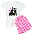 thumbnail image 1 of CafePress - Live, Love, Dance With Ballerina Pajamas - Women's Light Pajamas, 1 of 4