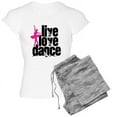 thumbnail image 1 of CafePress - Live, Love, Dance With Ballerina Pajamas - Women's Light Pajamas, 1 of 4