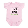 thumbnail image 1 of CafePress - Live Love Fly Fish Infant Bodysuit - Baby Light Bodysuit, Size Newborn - 24 Months, 1 of 4