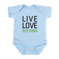 thumbnail image 1 of CafePress - Live Love Fly Fish Infant Bodysuit - Baby Light Bodysuit, Size Newborn - 24 Months, 1 of 4