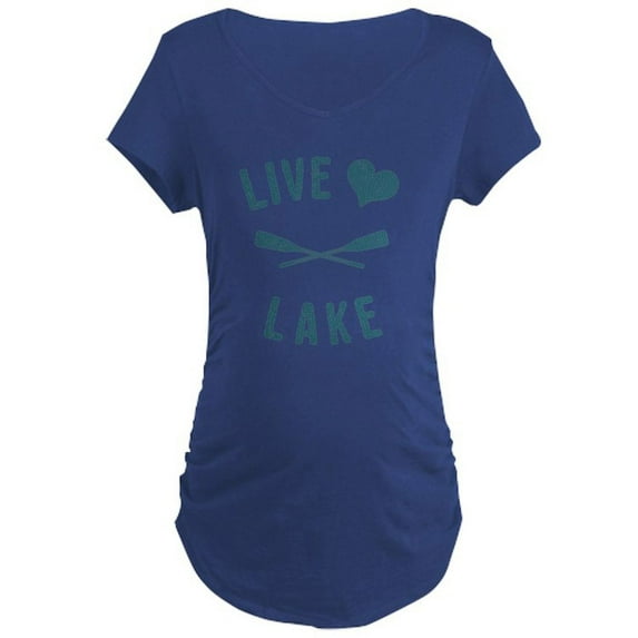 CafePress - Live Love Lake - Maternity Dark T-Shirt
