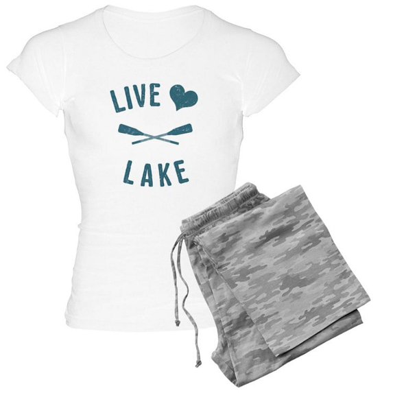 CafePress - Live Love Lake - Women's Light Pajamas