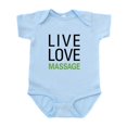 thumbnail image 1 of CafePress - Live Love Massage Infant Bodysuit - Baby Light Bodysuit, Size Newborn - 24 Months, 1 of 4