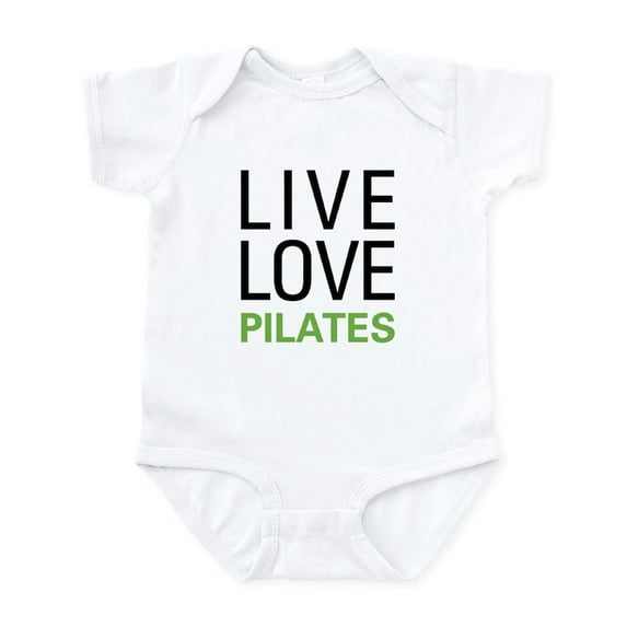 CafePress - Live Love Pilates Infant Bodysuit - Baby Light Bodysuit, Size Newborn - 24 Months