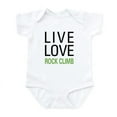 thumbnail image 1 of CafePress - Live Love Rock Climb Infant Bodysuit - Baby Light Bodysuit, Size Newborn - 24 Months, 1 of 4