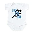 thumbnail image 1 of CafePress - Live, Love, Run Body Suit - Baby Light Bodysuit, Size Newborn - 24 Months, 1 of 4