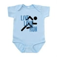 thumbnail image 1 of CafePress - Live, Love, Run Body Suit - Baby Light Bodysuit, Size Newborn - 24 Months, 1 of 4