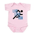 thumbnail image 1 of CafePress - Live, Love, Run Body Suit - Baby Light Bodysuit, Size Newborn - 24 Months, 1 of 4