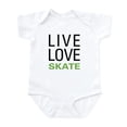 thumbnail image 1 of CafePress - Live Love Skate Infant Bodysuit - Baby Light Bodysuit, Size Newborn - 24 Months, 1 of 4