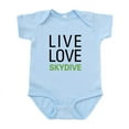 thumbnail image 1 of CafePress - Live Love Skydive Infant Bodysuit - Baby Light Bodysuit, Size Newborn - 24 Months, 1 of 4