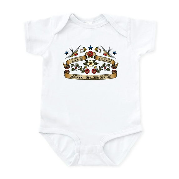 CafePress - Live Love Soil Science Infant Bodysuit - Baby Light Bodysuit, Size Newborn - 24 Months