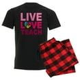 thumbnail image 1 of CafePress - Live Love Teach Autism Men's Dark Pajamas - Men's Dark Loose Fit Cotton Pajama Set, 1 of 7