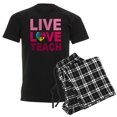 thumbnail image 1 of CafePress - Live Love Teach Autism Men's Dark Pajamas - Men's Dark Loose Fit Cotton Pajama Set, 1 of 7