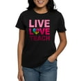 thumbnail image 1 of CafePress - Live Love Teach Autism Women's Dark T Shirt - Women's Traditional Fit Dark T-Shirt, 1 of 4