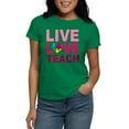 thumbnail image 1 of CafePress - Live Love Teach Autism Women's Dark T Shirt - Women's Traditional Fit Dark T-Shirt, 1 of 4