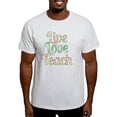 thumbnail image 1 of CafePress - Live Love Teach Light T Shirt - Men's Classic Graphic T-Shirt, 1 of 4