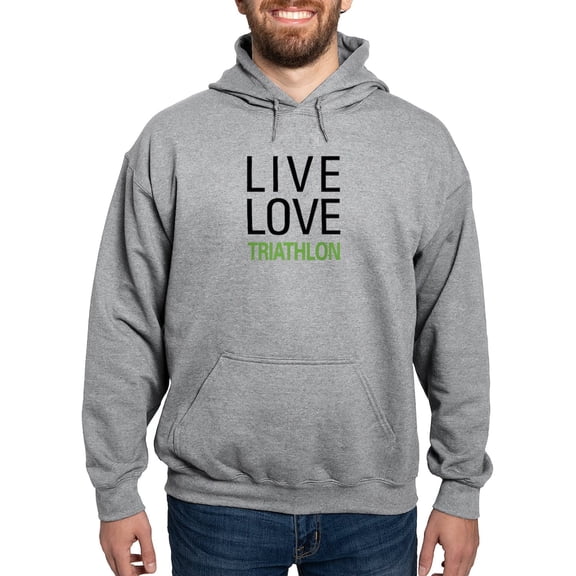 CafePress - Live Love Triathlon Hooded Sweatshirt - Pullover Hoodie, Hooded Sweatshirt